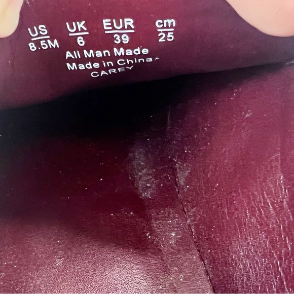 Franco Sarto Carey Oxfords Womens Size 8.5 Faux Patent Leather Chunky Lace-up - Picture 9 of 9